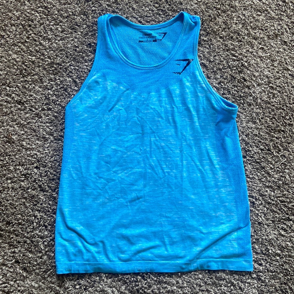 Gymshark AVANT blue tank top